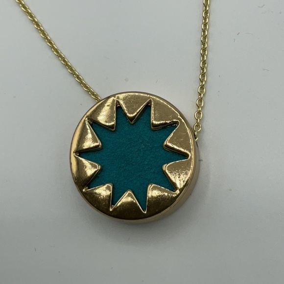 House of Harlow 1960 Turquoise Sunburst Pendant necklace - Picture 6 of 6